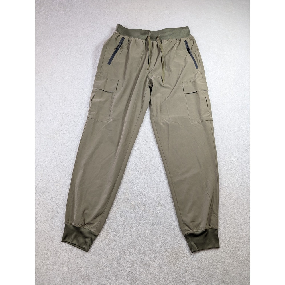 Libin Mens Cargo Joggers Olive Green Lightweight Hiking Pants Size‎ M